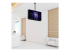 StarTech.com Dual TV Ceiling Mount, Back-to-Back Heavy Duty Hanging Dual Screen Mount with Adjustable Telescopic 3.5' to 5' Pole, Tilt/Swivel/Rotate, VESA Bracket for 32?-75" Displays - Left-angle