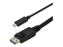 StarTech 3ft/1m USB C to DisplayPort 1.2 Cable 4K 60Hz, USB-C to DisplayPort Adapter Cable HBR2, USB Type-C DP Alt Mode to DP Monitor Video Cable, Compatible with Thunderbolt 3, Black - Close up