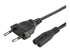 StarTech.com 2m (6ft) Laptop Power Cord, EU Plug to C7, 2.5A 250V, 18AWG, Notebook / Laptop Replacement AC Power Cord, Printer/Power Brick Cord, Europlug to IEC 60320 C7 - Right-angle