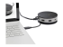 StarTech.com USB C Multiport Adapter, USB 3.1 Gen 2 10Gbps Type-C Mini Dock with 4K 60Hz HDMI/DisplayPort or 1080p VGA, 75W PD Passthrough, 3-Port USB Hub, GbE, Mobile Docking Station - Left-angle