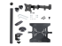 StarTech.com Laptop Desk Mount, Monitor and Laptop Mount for Desk, Displays 34in (8kg/17.6lb) & Laptops (4.5kg/9.9lbs), Adjustable & Articulating VESA Laptop Tray Arm - Front