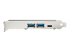 StarTech.com 5-Port USB PCIe Card, 10Gbps USB 3.1 Gen 2 PCIe Card w/ 1x USB-C & 2x USB-A, 1x 2 Port IDC (Internal 5Gbps USB Header Expansion), USB C PCIe Card, PCI Express USB Controller - Left side