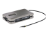 StarTech.com USB-C Multiport Adapter with USB-C DP Alt Mode Video Output / 4K HDMI 2.0 / VGA, USB-C Dual Monitor Docking Station, 100W PD Pass-Through, USB Type C Mini Dock/MST Adapter Hub - Left-angle