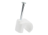 StarTech.com 100 Pack Large Cable Clips with Nail, Reusable, Nail-in Clamps, Wire Holding Clips, CAT6 Ethernet Cord/AV/Coax Cable Fasteners, Brick/Drywall Mounting Cable Tacks, White, TAA - Front