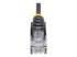 Startech 50cm Slim LSZH CAT6 Ethernet Cable, 10 Gigabit Snagless RJ45 100W PoE Patch Cord, CAT 6 10GbE UTP Network Cable w/Strain Relief, Black, ETL/Low Smoke Zero Halogen - Close up