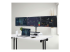 Startech Triple Monitor Desk Mount For Up To Three 27in Screens, VESA 75x75/100x100, Tool-Less Arm Adjustments, C-Clamp/Grommet Mount, Spring-Assisted Arms - Right-angle