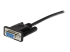 StarTech.com 2m Black Straight Through DB9 RS232 Serial Cable - Close up