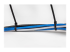 StarTech.com 8"(20cm) Cable Ties, 2-1/8"(55mm) Dia, 50lb(22kg) Tensile Strength, Nylon Self Locking Zip Ties, UL Listed, 1000 Pack, Black (CBMZT8BK) - Close up