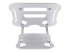 Startech Laptop Stand for Desk, Ergonomic Laptop Stand Adjustable Height, Aluminum, Portable, Supports up to 22lb (10kg), Foldable Laptop Holder for Desk - Back