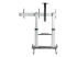 StarTech.com Dual TV Cart for 37-60in VESA TVs up to 110lb (50kg) each, Height Adjustable TV Mount, Mobile Display Cart w/ Webcam & Equipment Shelves, Lockable Casters, TV Cart on Wheels - Close up