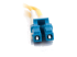 C2G LC-LC 9/125 OS1 Duplex Singlemode PVC Fiber Optic Cable (LSZH) - Close up
