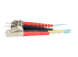 C2G LC-ST 10Gb 50/125 OM3 Duplex Multimode PVC Fiber Optic Cable (LSZH) - Right-angle