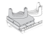 Zebra - Handheld cradle cup replacement kit - Left-angle