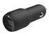 Belkin BoostCharge Dual Charger car power adapter - Right-angle