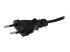 StarTech.com 2m (6ft) Laptop Power Cord, EU Plug to C7, 2.5A 250V, 18AWG, Notebook / Laptop Replacement AC Power Cord, Printer/Power Brick Cord, Europlug to IEC 60320 C7 - Close up
