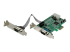 StarTech.com 2 Port Low Profile Native RS232 PCI Express Serial Card with 16550 UART - Left-angle