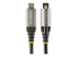 StarTech.com 3ft 1m Top Screw Locking USB C Cable 10Gbps, USB 3.1/3.2 Gen 2 Type-C Cable, 100W (5A) Power Delivery Charging, DP Alt Mode, Single Screw Lock, USB-C to C Cord, Charge/Sync - Front