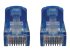 Eaton Tripp Lite Series Cat6a 10G Snagless Molded UTP Ethernet Cable (RJ45 M/M), PoE, Blue, 15 ft. (4.6 m) - 