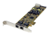 StarTech.com Dual Port PCI Express Gigabit Ethernet Network Card Adapter - Left-angle