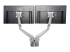 Startech Desk Mount Dual Monitor Arm with USB & Audio, Grommet/Desk Clamp VESA Mount for up to 32 inch Displays, 2x USB, 2x 3.5mm audio, Ergonomic Full Motion Dual Monitor Arm, Silver - Back
