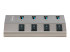 Startech 4-Port Self-Powered USB-C Hub with Individual On/Off Switches, USB 3.0 5Gbps Expansion Hub w/Power Supply, Desktop/Laptop USB-C to USB-A Hub, 4x BC 1.2 (1.5A), USB Type C Hub - Front