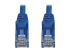 Eaton Tripp Lite Series Cat6a 10G Snagless Molded UTP Ethernet Cable (RJ45 M/M), PoE, Blue, 6 ft. (1.8 m) - Close up