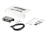 StarTech.com 4 Port USB 2.0 Hub, Metal Industrial USB-A Hub (4x USB-A) with ESD & Surge Protection, Extended Operating Temp -40 to 185°F, Din Rail/Wall/Desk Mountable, USB Expander Hub - Right-angle