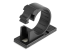 StarTech.com 100 Adhesive Cable Management Clips Black, Network/Ethernet/Office Desk/Computer Cord Organizer, Sticky Cable/Wire Holders, Nylon Self Adhesive Clamp UL/94V-2 Fire Rated - Front