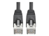 Eaton Tripp Lite Series Cat6a 10G Snagless Shielded STP Ethernet Cable (RJ45 M/M), PoE, Black, 2 ft. (0.61 m) - Close up