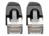 Eaton Tripp Lite Series Cat6a 10G Snagless Shielded STP Ethernet Cable (RJ45 M/M), PoE, Black, 5 ft. (1.52 m) - Close up