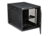StarTech.com 12U 19" Wall Mount Network Cabinet, 4 Post 24" Deep Hinged Server Room Data Cabinet- Locking Computer Equipment Enclosure with Shelf, Flexible Vented IT Rack, Pre-Assembled - Left-angle