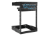 StarTech.com 15U 19" Wall Mount Network Rack, Adjustable Depth 12-20" 2 Post Open Frame Server Room Rack for AV/Data/ IT Communication/Computer Equipment/Switch with Cage Nuts & Screws - Left-angle