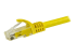 Startech 75ft CAT6 Ethernet Cable, 10 Gigabit Snagless RJ45 650MHz 100W PoE Patch Cord, CAT 6 10GbE UTP Network Cable w/Strain Relief, Yellow, Wiring is UL Certified/TIA - Close up
