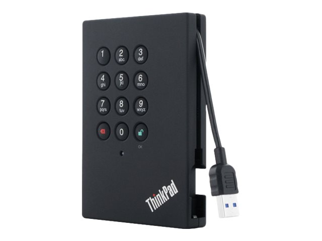 Lenovo ThinkPad USB 3.0 Secure - Hard drive - 1 TB - external (portabl