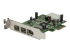 StarTech.com 3 Port 2b 1a Low Profile 1394 PCI Express FireWire Card Adapter - Left-angle