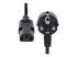 StarTech.com 1m (3ft) Computer Power Cord, 18AWG, EU Schuko to C13 Power Cord, 10A 250V, Black Replacement AC Cord, TV/Monitor Power Cable, Schuko CEE 7/7 to IEC 60320 C13 Power Cord - Front