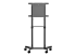 StarTech.com Mobile TV Cart, Portable Rolling TV Stand for 37-70" VESA Display (154lb/70kg), with Shelf & Storage Compartment, Rotate/Tilt Display, Universal TV Mount on Casters/Wheels - Back