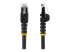 StarTech.com 3m LSZH CAT6 Ethernet Cable, 10 Gigabit Snagless RJ45 100W PoE Network Patch Cord with Strain Relief, CAT 6 10GbE UTP, Black, Individually Tested/ETL, Low Smoke Zero Halogen - Multi-angle
