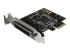 StarTech.com 4 Port PCI Express RS232 Serial Adapter Card - Left-angle