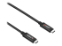 Lindy - USB cable - 9 pin USB 3.1 Gen 2 Type C (M) to 9 pin USB 3.1 Gen 2 Type C (M) - Left-angle