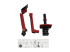 Ergotron LX - Mounting kit (monitor arm, 2-piece desk clamp, pole, extension) - Front