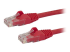 Startech 7m CAT6 Ethernet Cable, 10 Gigabit Snagless RJ45 650MHz 100W PoE Patch Cord, CAT 6 10GbE UTP Network Cable w/Strain Relief, Red, Wiring is UL Certified/TIA - Right-angle