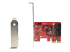 StarTech.com SATA PCIe Card, 4 Port PCIe SATA Expansion card, 6Gbps SATA Card, Low/Full Profile, SATA Stacked Connectors, ASM1164 Non-Raid SATA Controller Card - Multi-angle