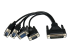 StarTech.com 4 Port PCI Express PCIe Serial Combo Card - Front