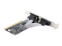 StarTech.com 2-Port PCI RS232 Serial Adapter Card, PCI Serial Port Expansion Controller Card, PCI to Dual Serial DB9 Card, Standard (Installed) & Low Profile Brackets, Windows/Linux - Top