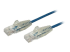 Startech 1.5m Slim LSZH CAT6 Ethernet Cable, 10 Gigabit Snagless RJ45 100W PoE Patch Cord, CAT 6 10GbE UTP Network Cable w/Strain Relief, Blue, ETL, Low Smoke Zero Halogen - Right-angle