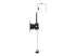 StarTech.com Cubicle Monitor Mount, Cubicle Wall Single Monitor Hanger, Up to 34" VESA Mount Display, Height Adjustable Ergonomic Office Cubicle Hanging Flat Panel Hook & Clamp Bracket - Right side