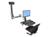 Ergotron StyleView Sit-Stand Combo Extender - Left-angle