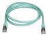 StarTech.com 1m CAT6A Ethernet Cable, 10 Gigabit Shielded Snagless RJ45 100W PoE Patch Cord, CAT 6A 10GbE STP Network Cable w/Strain Relief, Aqua, Fluke Tested/UL Certified Wiring/TIA - Front