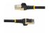 Startech 3m CAT6A Ethernet Cable, 10 Gigabit Shielded Snagless RJ45 100W PoE Patch Cord, CAT 6A 10GbE STP Network Cable w/Strain Relief, Black, UL Certified Wiring/TIA - Multi-angle